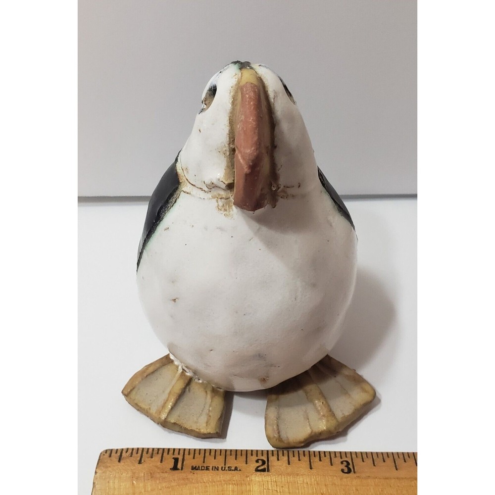 HTF Sara Meadows Balloon People Pottery Puffin Penguin Figurine - Picture 7 of 8